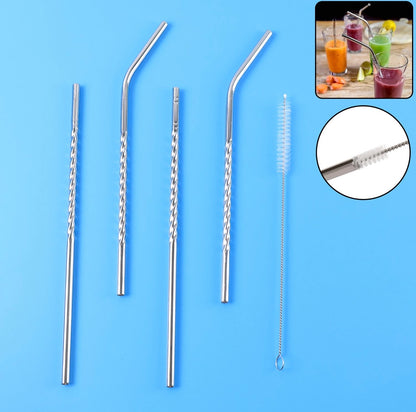 Stainless Steel Straw with Cleaning Brush
