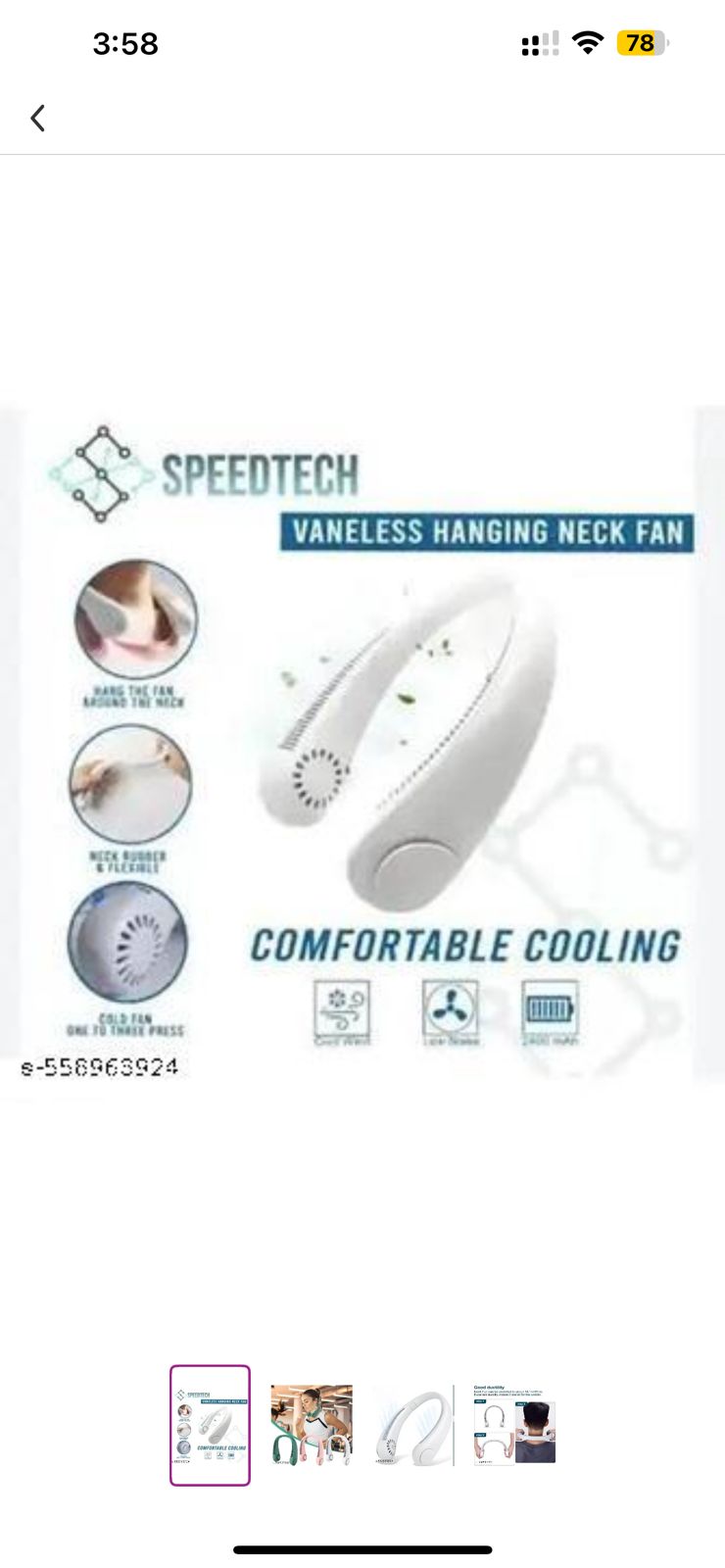 Portable Neck Fan